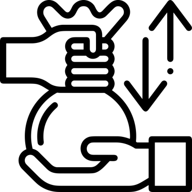 Web, Uygulama, UI / UX, Mobil Arayüz, Akıllı Teknoloji Tasarımı, Dijital Markalaşma, Kullanıcı Etkileşimi Sembolü ve Temiz Tek Renk Biçiminde Modern Grafik Elementi içeren PNG Biçimli El Simgesi Logosu