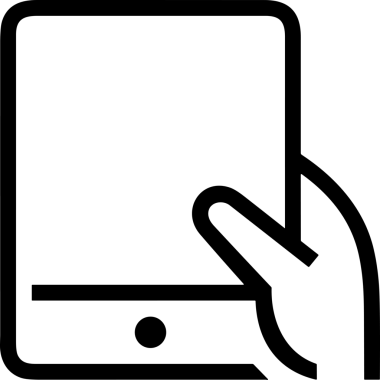 Web, Uygulama, UI / UX, Mobil Arayüz, Akıllı Teknoloji Tasarımı, Dijital Markalaşma, Kullanıcı Etkileşimi Sembolü ve Temiz Tek Renk Biçiminde Modern Grafik Elementi içeren PNG Biçimli El Simgesi Logosu
