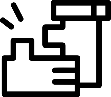 Web, Uygulama, UI / UX, Mobil Arayüz, Akıllı Teknoloji Tasarımı, Dijital Markalaşma, Kullanıcı Etkileşimi Sembolü ve Temiz Tek Renk Biçiminde Modern Grafik Elementi içeren PNG Biçimli El Simgesi Logosu