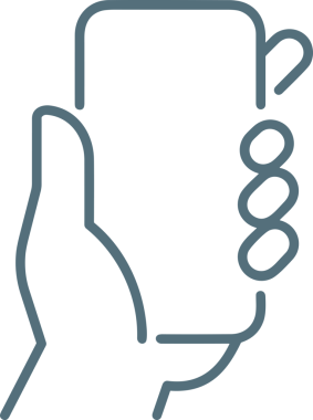 Web, Uygulama, UI / UX, Mobil Arayüz, Akıllı Teknoloji Tasarımı, Dijital Markalaşma, Kullanıcı Etkileşimi Sembolü ve Temiz Tek Renk Biçiminde Modern Grafik Elementi içeren PNG Biçimli El Simgesi Logosu