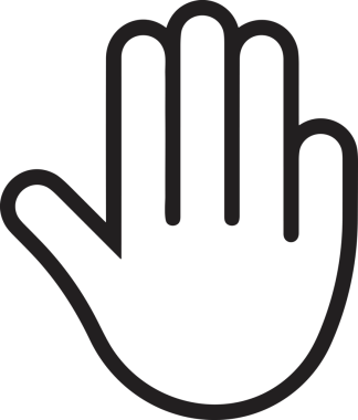 Web, Uygulama, UI / UX, Mobil Arayüz, Akıllı Teknoloji Tasarımı, Dijital Markalaşma, Kullanıcı Etkileşimi Sembolü ve Temiz Tek Renk Biçiminde Modern Grafik Elementi içeren PNG Biçimli El Simgesi Logosu