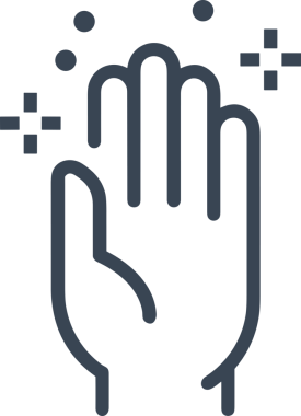 Web, Uygulama, UI / UX, Mobil Arayüz, Akıllı Teknoloji Tasarımı, Dijital Markalaşma, Kullanıcı Etkileşimi Sembolü ve Temiz Tek Renk Biçiminde Modern Grafik Elementi içeren PNG Biçimli El Simgesi Logosu