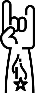 Web, Uygulama, UI / UX, Mobil Arayüz, Akıllı Teknoloji Tasarımı, Dijital Markalaşma, Kullanıcı Etkileşimi Sembolü ve Temiz Tek Renk Biçiminde Modern Grafik Elementi içeren PNG Biçimli El Simgesi Logosu