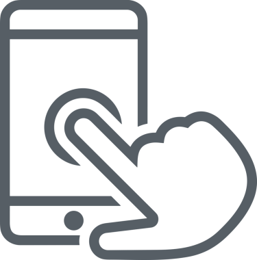 Web, Uygulama, UI / UX, Mobil Arayüz, Akıllı Teknoloji Tasarımı, Dijital Markalaşma, Kullanıcı Etkileşimi Sembolü ve Temiz Tek Renk Biçiminde Modern Grafik Elementi içeren PNG Biçimli El Simgesi Logosu