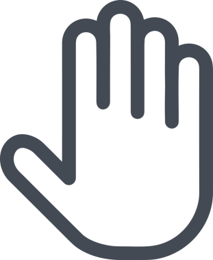 Web, Uygulama, UI / UX, Mobil Arayüz, Akıllı Teknoloji Tasarımı, Dijital Markalaşma, Kullanıcı Etkileşimi Sembolü ve Temiz Tek Renk Biçiminde Modern Grafik Elementi içeren PNG Biçimli El Simgesi Logosu