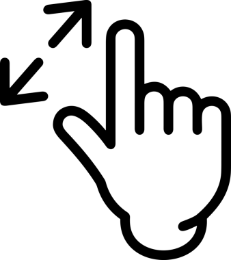 Web, Uygulama, UI / UX, Mobil Arayüz, Akıllı Teknoloji Tasarımı, Dijital Markalaşma, Kullanıcı Etkileşimi Sembolü ve Temiz Tek Renk Biçiminde Modern Grafik Elementi içeren PNG Biçimli El Simgesi Logosu