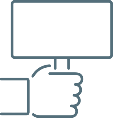 Web, Uygulama, UI / UX, Mobil Arayüz, Akıllı Teknoloji Tasarımı, Dijital Markalaşma, Kullanıcı Etkileşimi Sembolü ve Temiz Tek Renk Biçiminde Modern Grafik Elementi içeren PNG Biçimli El Simgesi Logosu