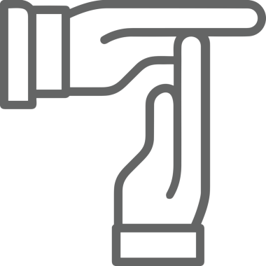 Web, Uygulama, UI / UX, Mobil Arayüz, Akıllı Teknoloji Tasarımı, Dijital Markalaşma, Kullanıcı Etkileşimi Sembolü ve Temiz Tek Renk Biçiminde Modern Grafik Elementi içeren PNG Biçimli El Simgesi Logosu