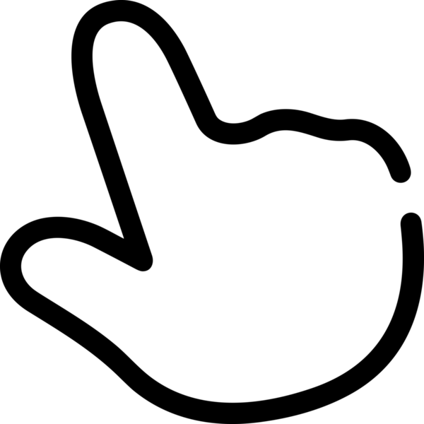 Web, Uygulama, UI / UX, Mobil Arayüz, Akıllı Teknoloji Tasarımı, Dijital Markalaşma, Kullanıcı Etkileşimi Sembolü ve Temiz Tek Renk Biçiminde Modern Grafik Elementi içeren PNG Biçimli El Simgesi Logosu