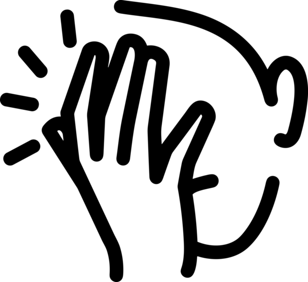 Web, Uygulama, UI / UX, Mobil Arayüz, Akıllı Teknoloji Tasarımı, Dijital Markalaşma, Kullanıcı Etkileşimi Sembolü ve Temiz Tek Renk Biçiminde Modern Grafik Elementi içeren PNG Biçimli El Simgesi Logosu