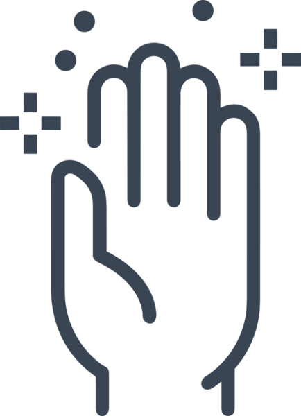 Web, Uygulama, UI / UX, Mobil Arayüz, Akıllı Teknoloji Tasarımı, Dijital Markalaşma, Kullanıcı Etkileşimi Sembolü ve Temiz Tek Renk Biçiminde Modern Grafik Elementi içeren PNG Biçimli El Simgesi Logosu