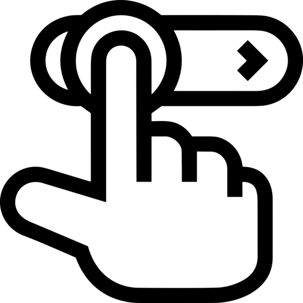 Web, Uygulama, UI / UX, Mobil Arayüz, Akıllı Teknoloji Tasarımı, Dijital Markalaşma, Kullanıcı Etkileşimi Sembolü ve Temiz Tek Renk Biçiminde Modern Grafik Elementi içeren PNG Biçimli El Simgesi Logosu