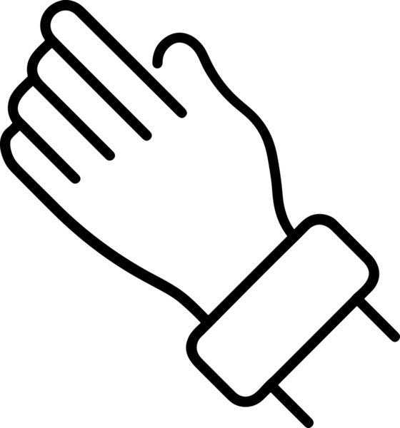 Web, Uygulama, UI / UX, Mobil Arayüz, Akıllı Teknoloji Tasarımı, Dijital Markalaşma, Kullanıcı Etkileşimi Sembolü ve Temiz Tek Renk Biçiminde Modern Grafik Elementi içeren PNG Biçimli El Simgesi Logosu