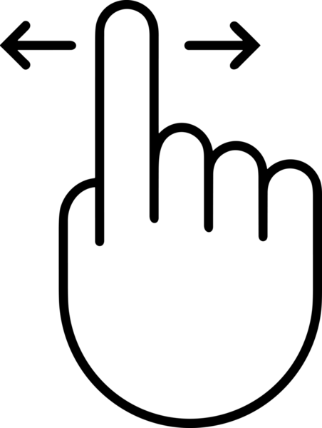 Web, Uygulama, UI / UX, Mobil Arayüz, Akıllı Teknoloji Tasarımı, Dijital Markalaşma, Kullanıcı Etkileşimi Sembolü ve Temiz Tek Renk Biçiminde Modern Grafik Elementi içeren PNG Biçimli El Simgesi Logosu