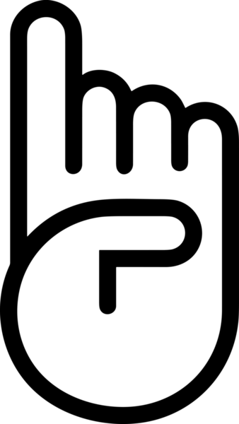 Web, Uygulama, UI / UX, Mobil Arayüz, Akıllı Teknoloji Tasarımı, Dijital Markalaşma, Kullanıcı Etkileşimi Sembolü ve Temiz Tek Renk Biçiminde Modern Grafik Elementi içeren PNG Biçimli El Simgesi Logosu