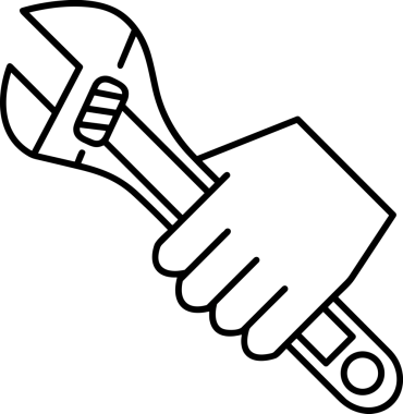 Web, Uygulama, UI / UX, Mobil Arayüz, Akıllı Teknoloji Tasarımı, Dijital Markalaşma, Kullanıcı Etkileşimi Sembolü ve Temiz Tek Renk Biçiminde Modern Grafik Elementi içeren PNG Biçimli El Simgesi Logosu