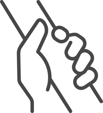 Web, Uygulama, UI / UX, Mobil Arayüz, Akıllı Teknoloji Tasarımı, Dijital Markalaşma, Kullanıcı Etkileşimi Sembolü ve Temiz Tek Renk Biçiminde Modern Grafik Elementi içeren PNG Biçimli El Simgesi Logosu