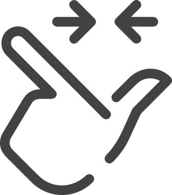 Web, Uygulama, UI / UX, Mobil Arayüz, Akıllı Teknoloji Tasarımı, Dijital Markalaşma, Kullanıcı Etkileşimi Sembolü ve Temiz Tek Renk Biçiminde Modern Grafik Elementi içeren PNG Biçimli El Simgesi Logosu