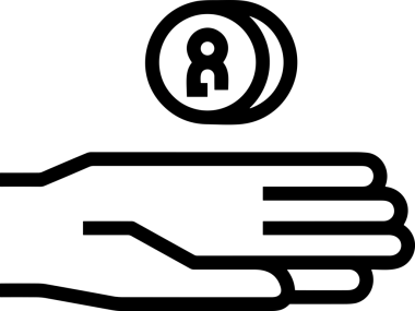 Web, Uygulama, UI / UX, Mobil Arayüz, Akıllı Teknoloji Tasarımı, Dijital Markalaşma, Kullanıcı Etkileşimi Sembolü ve Temiz Tek Renk Biçiminde Modern Grafik Elementi içeren PNG Biçimli El Simgesi Logosu