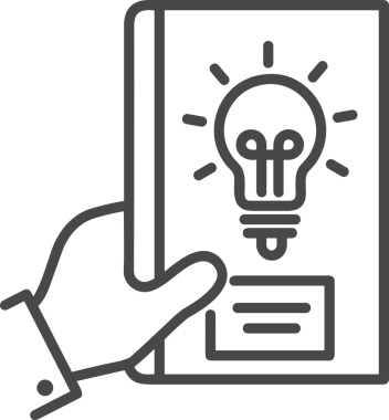 Web, Uygulama, UI / UX, Mobil Arayüz, Akıllı Teknoloji Tasarımı, Dijital Markalaşma, Kullanıcı Etkileşimi Sembolü ve Temiz Tek Renk Biçiminde Modern Grafik Elementi içeren PNG Biçimli El Simgesi Logosu