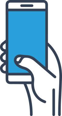 Web, Uygulama, UI / UX, Mobil Arayüz, Akıllı Teknoloji Tasarımı, Dijital Markalaşma, Kullanıcı Etkileşimi Sembolü ve Temiz Tek Renk Biçiminde Modern Grafik Elementi içeren PNG Biçimli El Simgesi Logosu