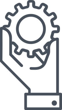 Web, Uygulama, UI / UX, Mobil Arayüz, Akıllı Teknoloji Tasarımı, Dijital Markalaşma, Kullanıcı Etkileşimi Sembolü ve Temiz Tek Renk Biçiminde Modern Grafik Elementi içeren PNG Biçimli El Simgesi Logosu