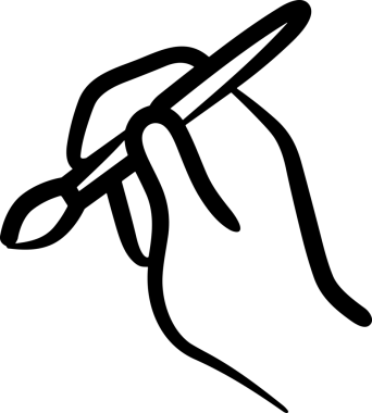 Web, Uygulama, UI / UX, Mobil Arayüz, Akıllı Teknoloji Tasarımı, Dijital Markalaşma, Kullanıcı Etkileşimi Sembolü ve Temiz Tek Renk Biçiminde Modern Grafik Elementi içeren PNG Biçimli El Simgesi Logosu