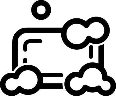 Web, Uygulama, UI / UX, Mobil Arayüz, Akıllı Teknoloji Tasarımı, Dijital Markalaşma, Kullanıcı Etkileşimi Sembolü ve Temiz Tek Renk Biçiminde Modern Grafik Elementi içeren PNG Biçimli El Simgesi Logosu