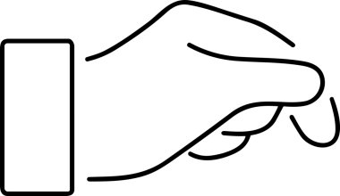 Web, Uygulama, UI / UX, Mobil Arayüz, Akıllı Teknoloji Tasarımı, Dijital Markalaşma, Kullanıcı Etkileşimi Sembolü ve Temiz Tek Renk Biçiminde Modern Grafik Elementi içeren PNG Biçimli El Simgesi Logosu