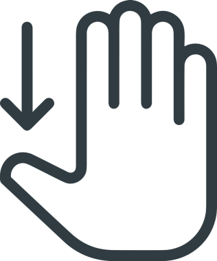 Web, Uygulama, UI / UX, Mobil Arayüz, Akıllı Teknoloji Tasarımı, Dijital Markalaşma, Kullanıcı Etkileşimi Sembolü ve Temiz Tek Renk Biçiminde Modern Grafik Elementi içeren PNG Biçimli El Simgesi Logosu