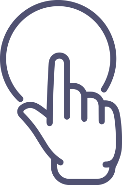 Web, Uygulama, UI / UX, Mobil Arayüz, Akıllı Teknoloji Tasarımı, Dijital Markalaşma, Kullanıcı Etkileşimi Sembolü ve Temiz Tek Renk Biçiminde Modern Grafik Elementi içeren PNG Biçimli El Simgesi Logosu