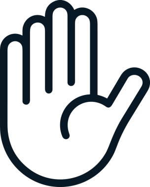 Web, Uygulama, UI / UX, Mobil Arayüz, Akıllı Teknoloji Tasarımı, Dijital Markalaşma, Kullanıcı Etkileşimi Sembolü ve Temiz Tek Renk Biçiminde Modern Grafik Elementi içeren PNG Biçimli El Simgesi Logosu