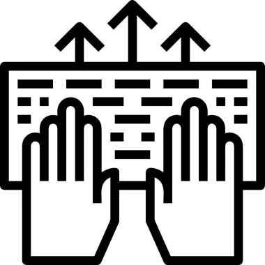 Web, Uygulama, UI / UX, Mobil Arayüz, Akıllı Teknoloji Tasarımı, Dijital Markalaşma, Kullanıcı Etkileşimi Sembolü ve Temiz Tek Renk Biçiminde Modern Grafik Elementi içeren PNG Biçimli El Simgesi Logosu