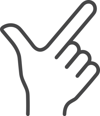 Web, Uygulama, UI / UX, Mobil Arayüz, Akıllı Teknoloji Tasarımı, Dijital Markalaşma, Kullanıcı Etkileşimi Sembolü ve Temiz Tek Renk Biçiminde Modern Grafik Elementi içeren PNG Biçimli El Simgesi Logosu