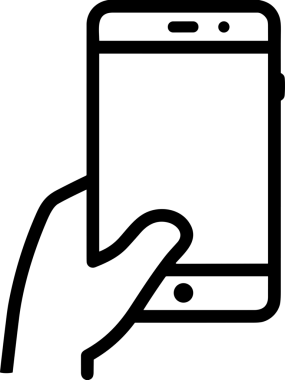 Web, Uygulama, UI / UX, Mobil Arayüz, Akıllı Teknoloji Tasarımı, Dijital Markalaşma, Kullanıcı Etkileşimi Sembolü ve Temiz Tek Renk Biçiminde Modern Grafik Elementi içeren PNG Biçimli El Simgesi Logosu