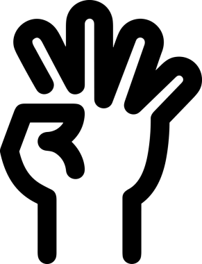 Web, Uygulama, UI / UX, Mobil Arayüz, Akıllı Teknoloji Tasarımı, Dijital Markalaşma, Kullanıcı Etkileşimi Sembolü ve Temiz Tek Renk Biçiminde Modern Grafik Elementi içeren PNG Biçimli El Simgesi Logosu