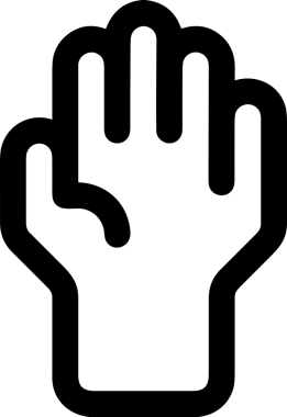 Web, Uygulama, UI / UX, Mobil Arayüz, Akıllı Teknoloji Tasarımı, Dijital Markalaşma, Kullanıcı Etkileşimi Sembolü ve Temiz Tek Renk Biçiminde Modern Grafik Elementi içeren PNG Biçimli El Simgesi Logosu