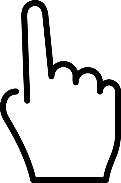 Web, Uygulama, UI / UX, Mobil Arayüz, Akıllı Teknoloji Tasarımı, Dijital Markalaşma, Kullanıcı Etkileşimi Sembolü ve Temiz Tek Renk Biçiminde Modern Grafik Elementi içeren PNG Biçimli El Simgesi Logosu