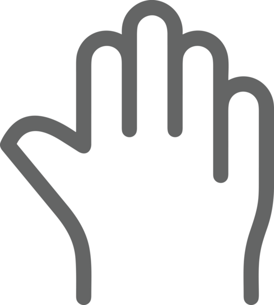 Web, Uygulama, UI / UX, Mobil Arayüz, Akıllı Teknoloji Tasarımı, Dijital Markalaşma, Kullanıcı Etkileşimi Sembolü ve Temiz Tek Renk Biçiminde Modern Grafik Elementi içeren PNG Biçimli El Simgesi Logosu