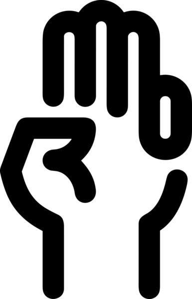 Web, Uygulama, UI / UX, Mobil Arayüz, Akıllı Teknoloji Tasarımı, Dijital Markalaşma, Kullanıcı Etkileşimi Sembolü ve Temiz Tek Renk Biçiminde Modern Grafik Elementi içeren PNG Biçimli El Simgesi Logosu