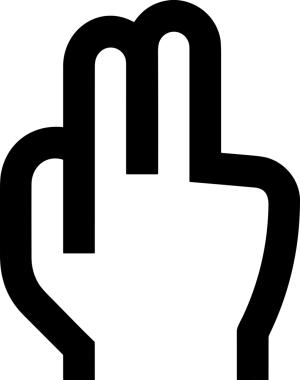 Web, Uygulama, UI / UX, Mobil Arayüz, Akıllı Teknoloji Tasarımı, Dijital Markalaşma, Kullanıcı Etkileşimi Sembolü ve Temiz Tek Renk Biçiminde Modern Grafik Elementi içeren PNG Biçimli El Simgesi Logosu