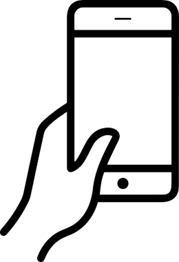 Web, Uygulama, UI / UX, Mobil Arayüz, Akıllı Teknoloji Tasarımı, Dijital Markalaşma, Kullanıcı Etkileşimi Sembolü ve Temiz Tek Renk Biçiminde Modern Grafik Elementi içeren PNG Biçimli El Simgesi Logosu