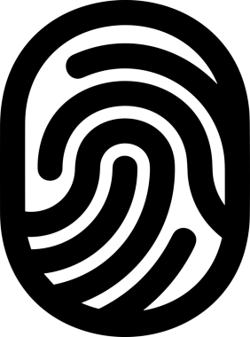 Web, Uygulama, UI / UX, Mobil Arayüz, Akıllı Teknoloji Tasarımı, Dijital Markalaşma, Kullanıcı Etkileşimi Sembolü ve Temiz Tek Renk Biçiminde Modern Grafik Elementi içeren PNG Biçimli El Simgesi Logosu