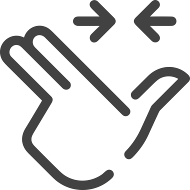 Web, Uygulama, UI / UX, Mobil Arayüz, Akıllı Teknoloji Tasarımı, Dijital Markalaşma, Kullanıcı Etkileşimi Sembolü ve Temiz Tek Renk Biçiminde Modern Grafik Elementi içeren PNG Biçimli El Simgesi Logosu