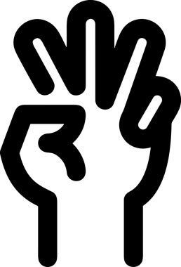 Web, Uygulama, UI / UX, Mobil Arayüz, Akıllı Teknoloji Tasarımı, Dijital Markalaşma, Kullanıcı Etkileşimi Sembolü ve Temiz Tek Renk Biçiminde Modern Grafik Elementi içeren PNG Biçimli El Simgesi Logosu