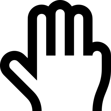 Web, Uygulama, UI / UX, Mobil Arayüz, Akıllı Teknoloji Tasarımı, Dijital Markalaşma, Kullanıcı Etkileşimi Sembolü ve Temiz Tek Renk Biçiminde Modern Grafik Elementi içeren PNG Biçimli El Simgesi Logosu