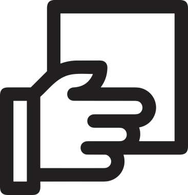 Web, Uygulama, UI / UX, Mobil Arayüz, Akıllı Teknoloji Tasarımı, Dijital Markalaşma, Kullanıcı Etkileşimi Sembolü ve Temiz Tek Renk Biçiminde Modern Grafik Elementi içeren PNG Biçimli El Simgesi Logosu