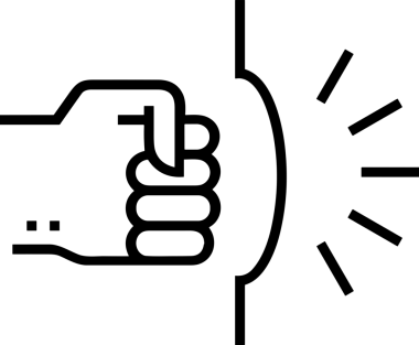 Web, Uygulama, UI / UX, Mobil Arayüz, Akıllı Teknoloji Tasarımı, Dijital Markalaşma, Kullanıcı Etkileşimi Sembolü ve Temiz Tek Renk Biçiminde Modern Grafik Elementi içeren PNG Biçimli El Simgesi Logosu