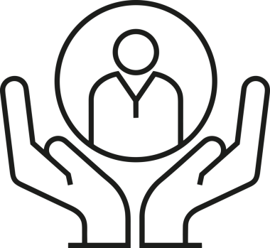 Web, Uygulama, UI / UX, Mobil Arayüz, Akıllı Teknoloji Tasarımı, Dijital Markalaşma, Kullanıcı Etkileşimi Sembolü ve Temiz Tek Renk Biçiminde Modern Grafik Elementi içeren PNG Biçimli El Simgesi Logosu