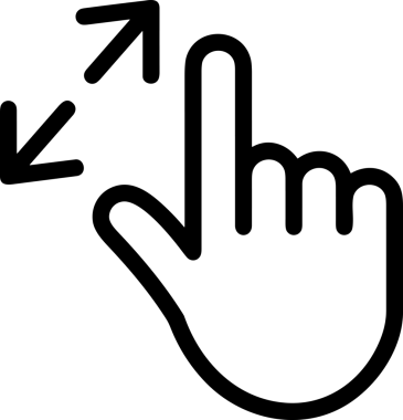 Web, Uygulama, UI / UX, Mobil Arayüz, Akıllı Teknoloji Tasarımı, Dijital Markalaşma, Kullanıcı Etkileşimi Sembolü ve Temiz Tek Renk Biçiminde Modern Grafik Elementi içeren PNG Biçimli El Simgesi Logosu